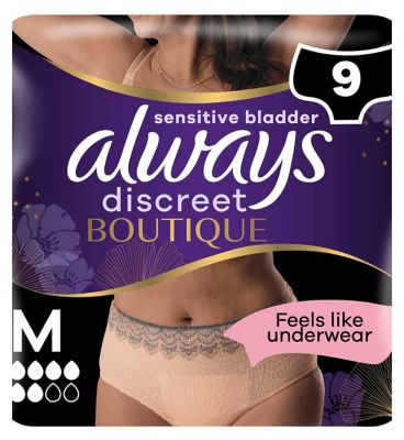 Always Discreet Boutique Pants Plus Medium - 9 pants