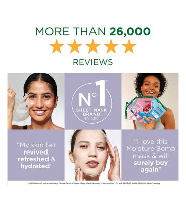 Garnier Moisture Bomb Lavender Revitalising Sheet Mask 28g