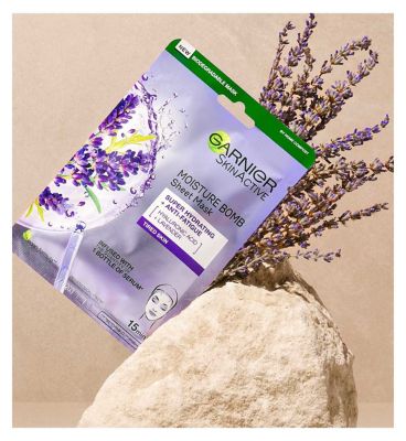 Garnier Moisture Bomb Lavender Revitalising Sheet Mask 28g