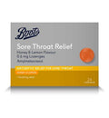 Boots Sore Throat Relief Honey & Lemon Flavour 0.6mg Lozenges - 24 Lozenges