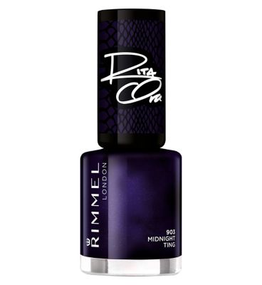 Rimmel 60 Seconds Super Shine Nail Polish 900 Rita's Black