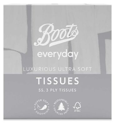 Boots Everyday Tissues 3ply Ultra Soft Cube 55&nbsp;&nbsp;