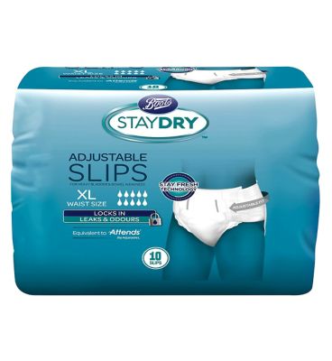 Boots Staydry Slips XL - 120 Pairs (12 Pack Bundle)
