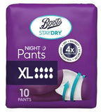 Boots Staydry Night Pants XL - 120 Pack (12 Pack Bundle)
