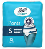 Boots Staydry Pants Small - 144 Pants (12 Pack Bundle)