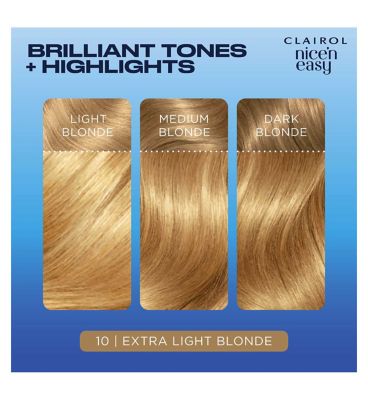 Clairol Nice'n Easy Crème Oil Infused Permanent Hair Dye 10 Extra Light Blonde 177ml