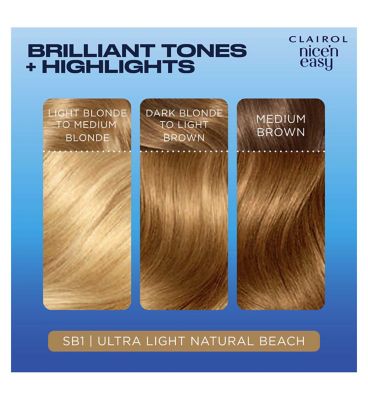 Clairol Nice'n Easy Crème Oil Infused Permanent Hair Dye SB1 Light Natural Beach Blonde 177ml