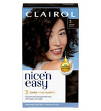 Clairol Nice'n Easy Crème Oil Infused Permanent Hair Dye 3 Brown Black 177ml