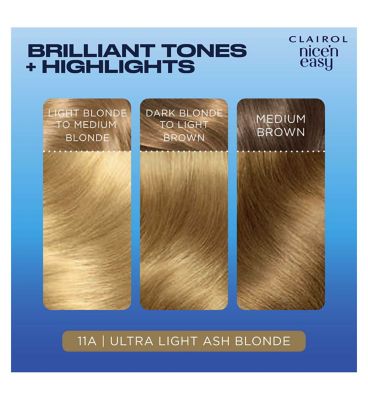 Clairol Nice'n Easy Crème Oil Infused Permanent Hair Dye 11A Ultra Light Ash Blonde 177ml