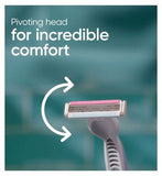Gillette Venus 3 Colors Disposable Razors, Pack Of 4