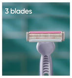 Gillette Venus 3 Colors Disposable Razors, Pack Of 4
