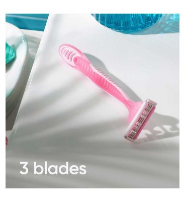 Gillette Simply Venus 3 Women's Disposable Razors, 8 Pack