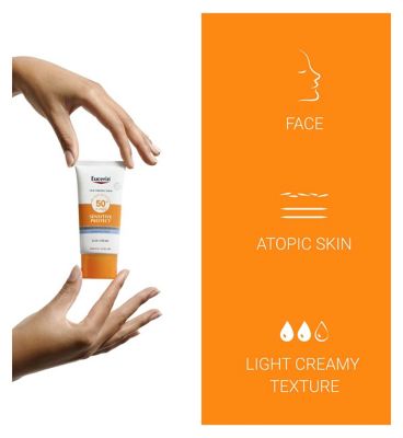 Eucerin Sun Sensitive Protect Face Sun Cream for Sensitive Skin SPF 50+, 50ml