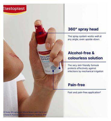 Elastoplast Antiseptic Wound Cleansing Spray, 100ml