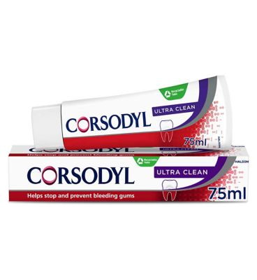Corsodyl Ultra Clean Daily Gum Care Fluoride Toothpaste 75ml