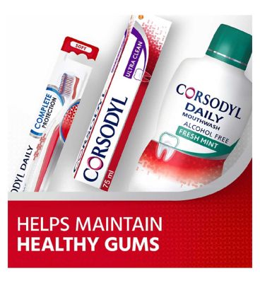 Corsodyl Ultra Clean Daily Gum Care Fluoride Toothpaste 75ml