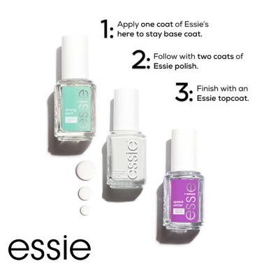 Essie Nail Polish Nail Care Strong Start Ridge Filling, Smoothing Nail Polish Clear Base Coat 13.5ml