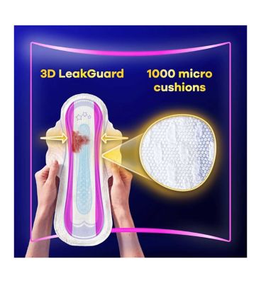Always Platinum Secure Night (Size 4) Pads Wings 7 Sanitary Towels