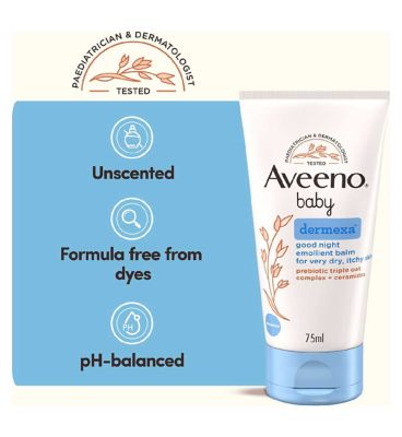 AVEENO® Baby Dermexa Good Night Emollient Balm 75ml