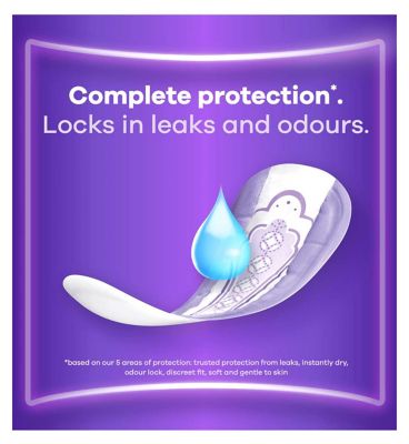 Always Discreet Incontinence Pads Small Plus - 96 pads (6 pack bundle)