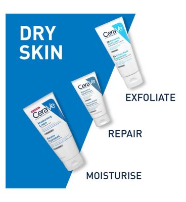 CeraVe Moisturising Cream Tube with Ceramides for Dry to Very Dry Skin 177ml