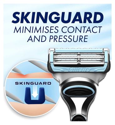 Gillette SkinGuard Sensitive Razor Blade Refills for Men, 8 Blades