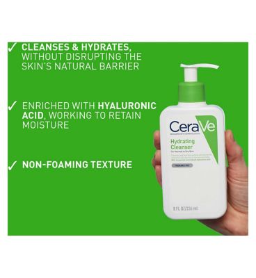 CeraVe Hydrating Cleanser with Hyaluronic Acid for Normal to Dry Skin 473ml