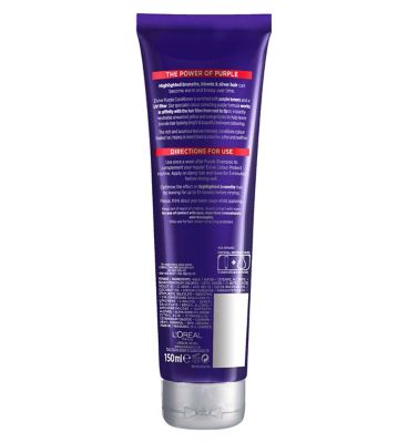 L'Oreal Paris Elvive Colour Protect Anti-Brassiness Purple Conditioner for Coloured or Highlighted Hair 150ml