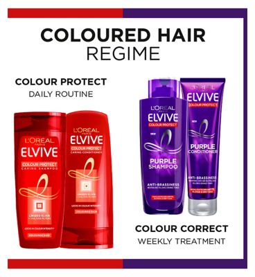L'Oreal Paris Elvive Colour Protect Anti-Brassiness Purple Conditioner for Coloured or Highlighted Hair 150ml