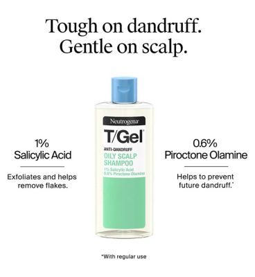 NEUTROGENA® T/Gel Anti Dandruff Shampoo for Oily Scalp and Hair (1x 250ml)