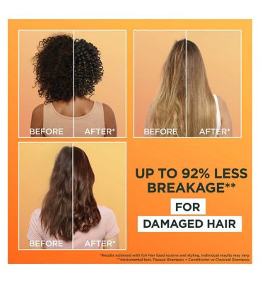 Garnier Ultimate Blends Hair Food Papaya 3-in-1 Hair Mask Treatment for Damaged Hair 400ml