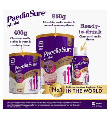 PaediaSure Shake, 4 x 200ml, Chocolate Ready to Drink Nutritional Supplement for Kids