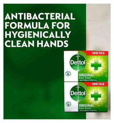 Dettol Original Antibacterial Hand Soap Bar - 2 x 100g