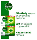 Dettol Original Antibacterial Hand Soap Bar - 2 x 100g