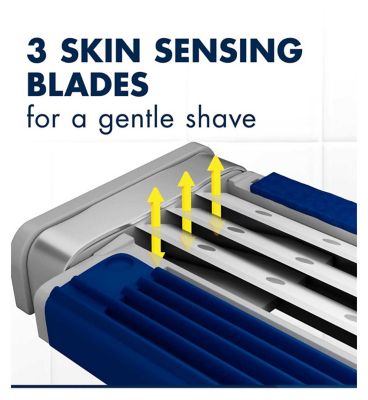 Gillette Blue3 Men's Disposable Razors x4