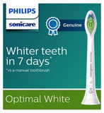 Philips Sonicare Optimal White Replacement Toothbrush Brush Heads 8pk (White) HX6068/12