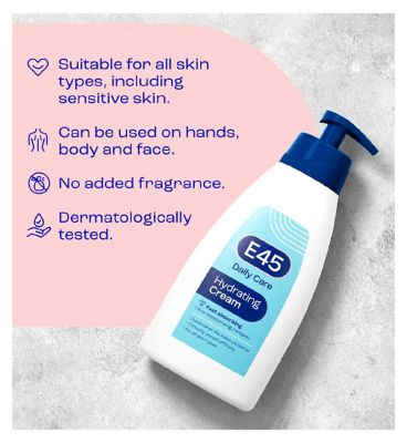 E45 Daily Moisturiser Body Cream for Dry & Sensitive Skin - 400ml