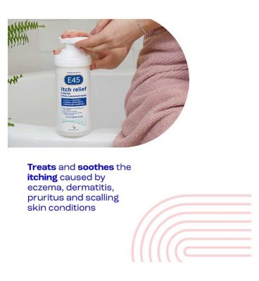 E45 Itch Relief Cream for Itchy, Irritated and Eczema Prone Skin - 500g Pump
