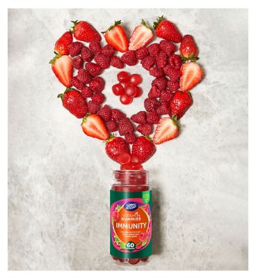 Boots Vitamin Gummies Immunity - 60 Raspberry Gummies