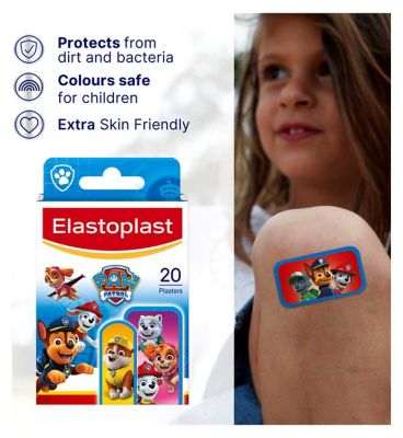Elastoplast Kids Paw Patrol Plasters, Assorted 20 Pack