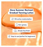 Dove Summer Revived Light to Medium Gradual Tanning Lotion For Face and Body All Skin Types 75ml