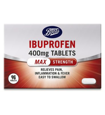 Boots Ibuprofen 400mg Tablets - 96 Tablets