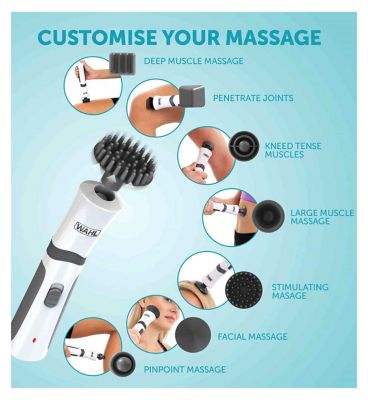 Wahl Flex cordless vibration massager + 7 attachment