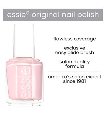 Essie Nail Polish 249 Go Ginza, Cherry Blossom Pink Lilac Colour, Original High Shine and High Coverage Nail Polish 13.5 ml