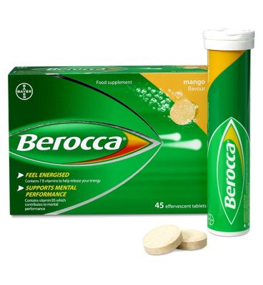 Berocca Mango Energy Vitamin 45 Tablets