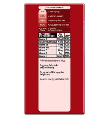 Bassetts Multivitamins Raspberry & Pomegranate Flavour Soft & Chewies Adult - 60