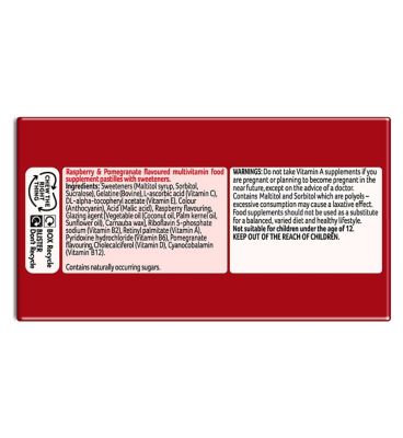 Bassetts Multivitamins Raspberry & Pomegranate Flavour Soft & Chewies Adult - 60