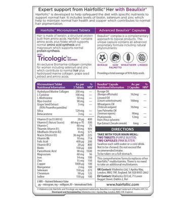Vitabiotics Hairfollic Her Advanced - 30 Tablets + 30 Capsules