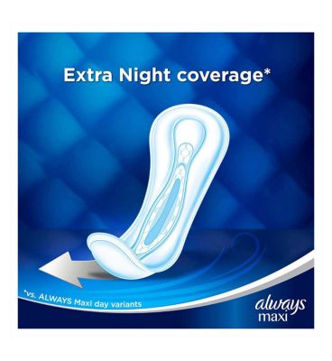 Always Maxi Profresh Night Sanitary Towels X9