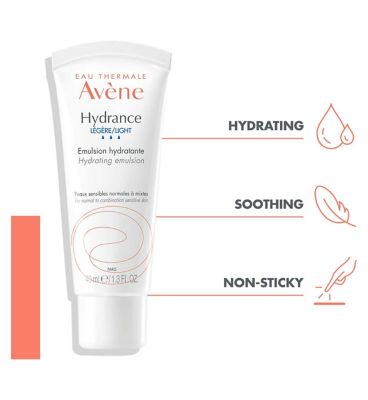 Avène Hydrance Light Hydrating Emulsion for Dehydrated Skin 40ml